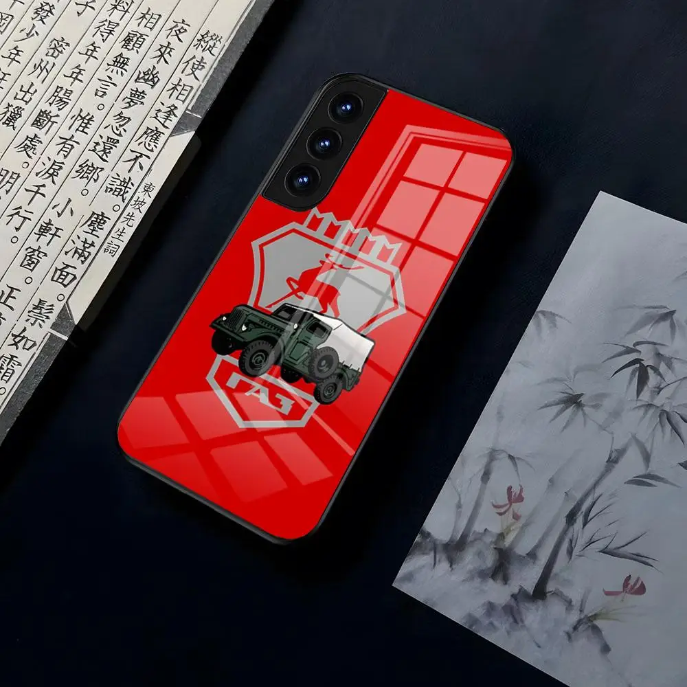 Custodia per cellulare nera con logo GAZ di marca per OPPO A 55 54 One Plus 8T 92s A93s A94 95 8 9 7 Pro FindX3 X5PRO RENO4 RENO7 Reno4se