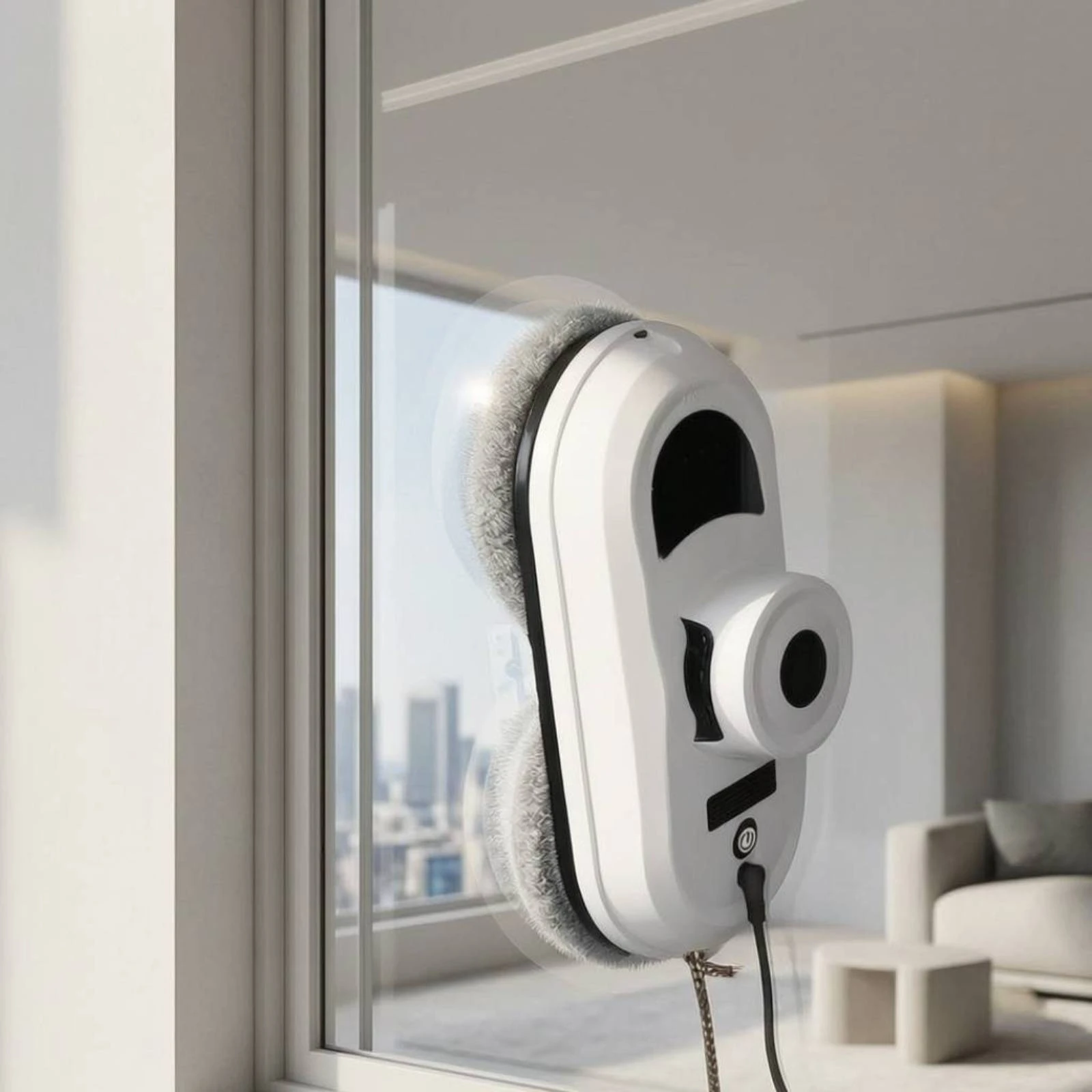 Window Cleaning Robot Powerful Suction Robotic Window Cleaner Automatic Glass Cleaner Electric Appliance Single-Touch