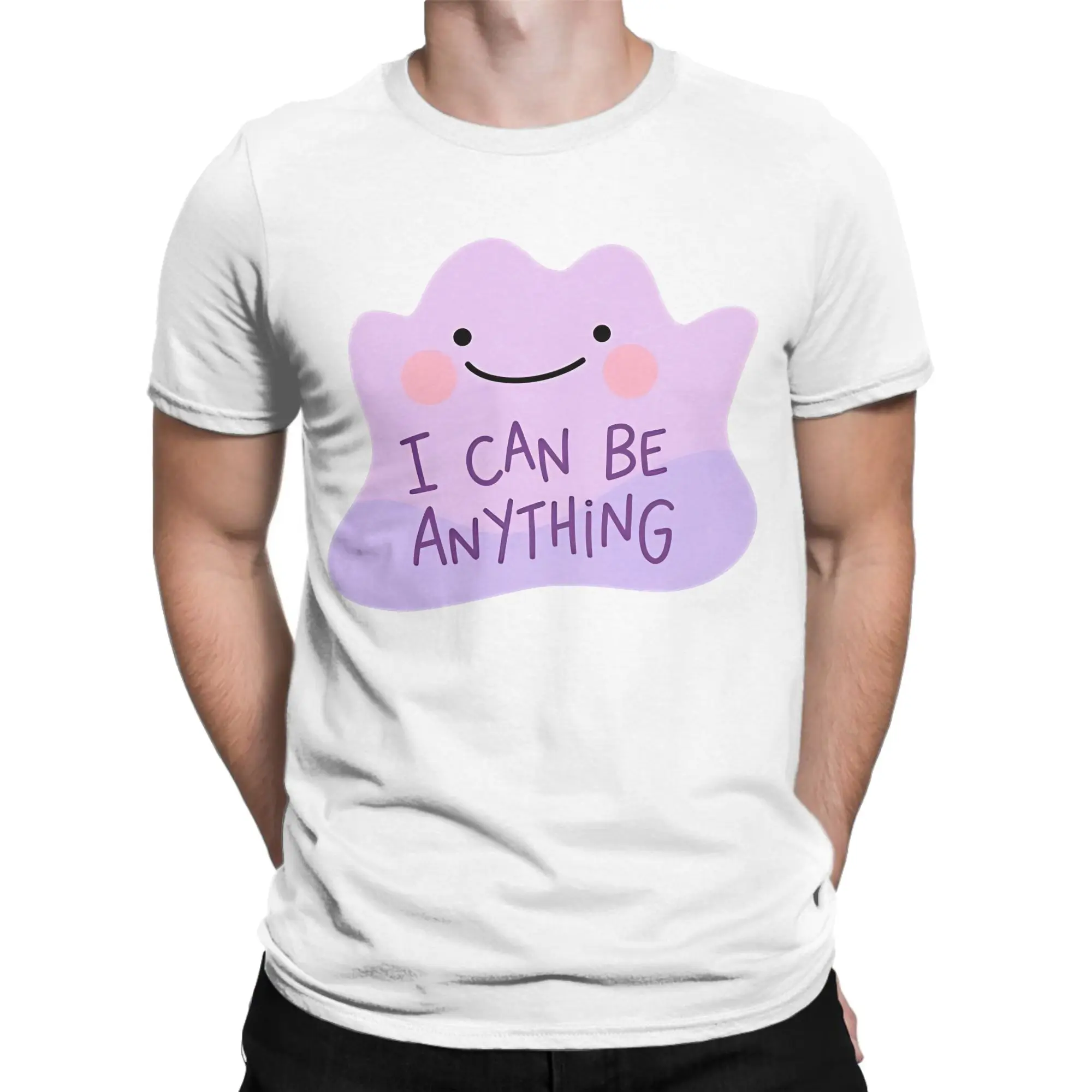 I Can Be Anything Ditto  T Shirt for Men Women Pure Cotton Funny T-Shirt Round Neck Tees Short Sleeve Clothing Plus Size