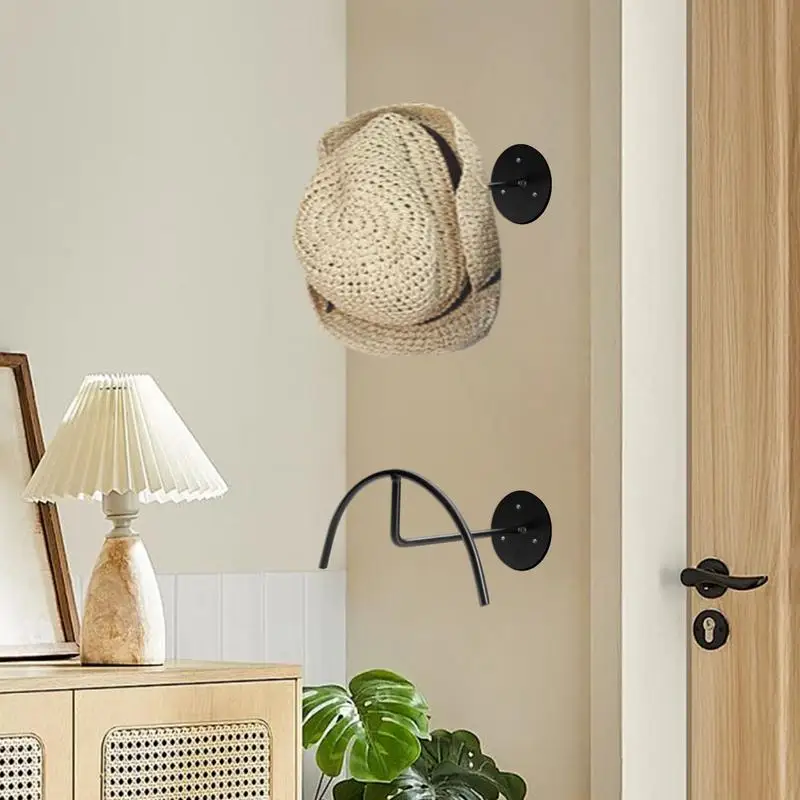 Wall Mounted Hat Stand | Multifunctional Helmets Rack | Metal Hat Hanger for Wall Display Helmets Holder Organizer Display Rack