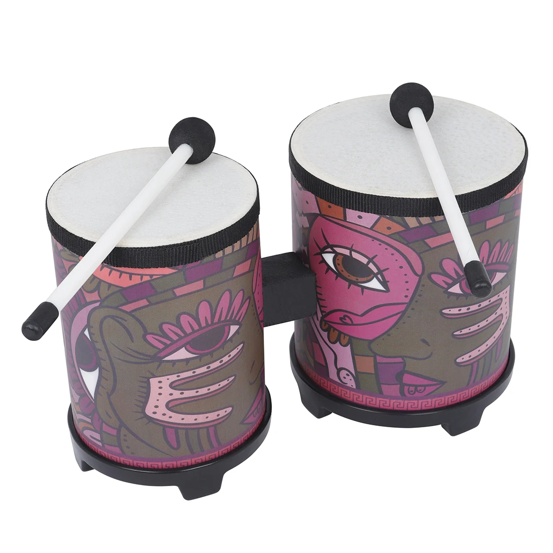 

Wholesale Wooden Orff Musical Instrument Hand Percussion Djembe Musical Indian Applique Bongo Drum