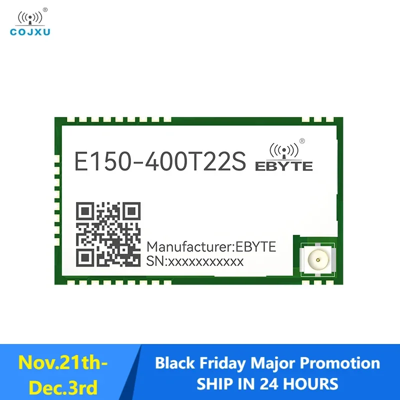 Wireless Acquisition Control Module LoRa Spread Spectrum Module COJXU E150-400T22S 22dBm 4DI 4DO ModBus PA LNA 5.6Km SMD