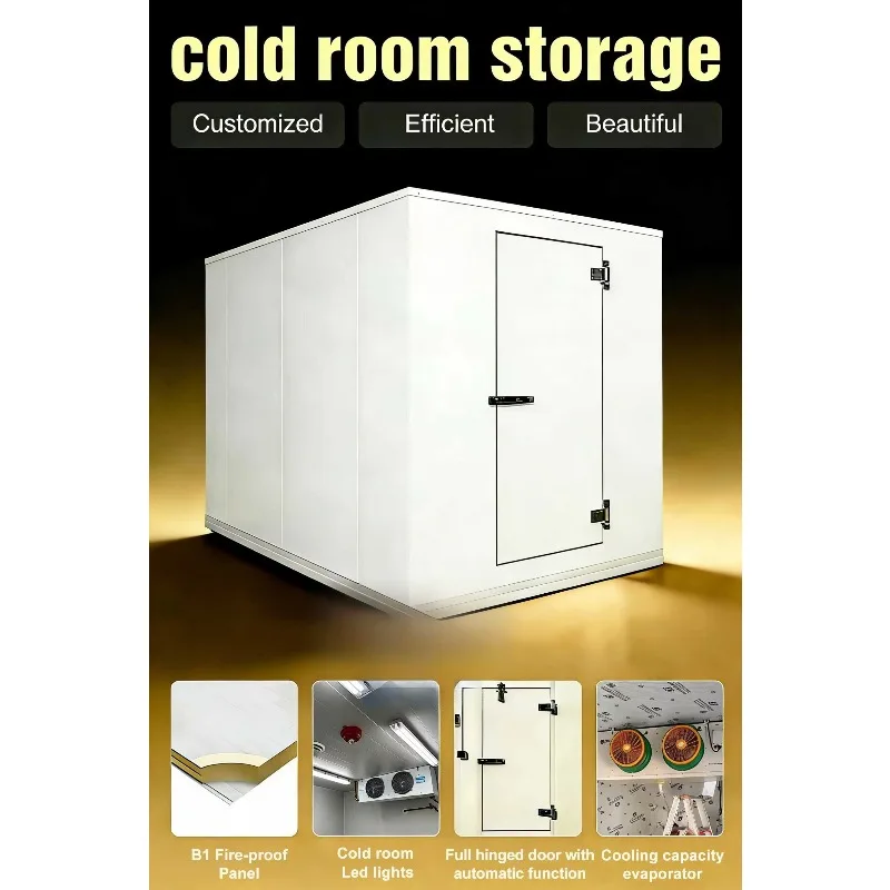 Customized Factory Price Mobile Cold Room & Walk-in Freezer Solutions for Efficient Food Cold Storage and Preservation