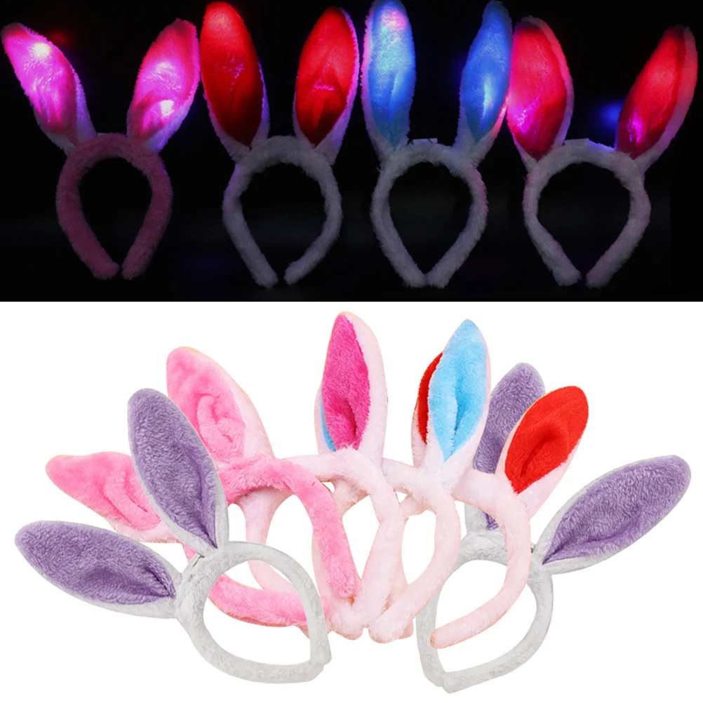 

6 Pcs Head Band Creative Headband for Kids LED Cosplay Luminous Hairband Glow Child