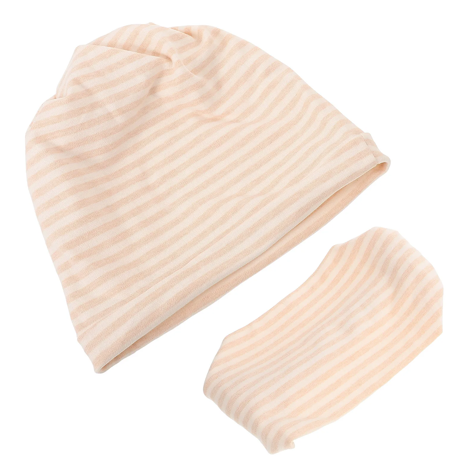 2 قطعة قبعة الأمومة القمر مجموعة يندبروف الدافئة تنفس القطن أغطية الرأس للنساء بعد الولادة بسيطة مريحة النوم الليلي #6