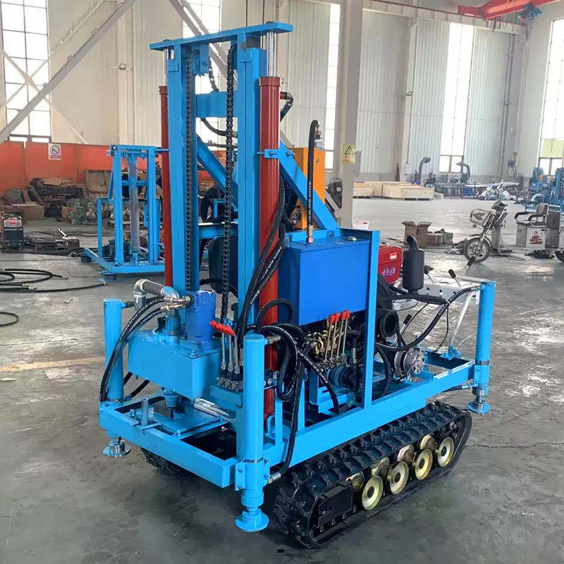 

Customized Wheeled Crawler Hydraulic Diesel Drilling Rig 22hp 25Hp 35hp 150m 200m Mini Borehole Water Well Drilling Rig for farm
