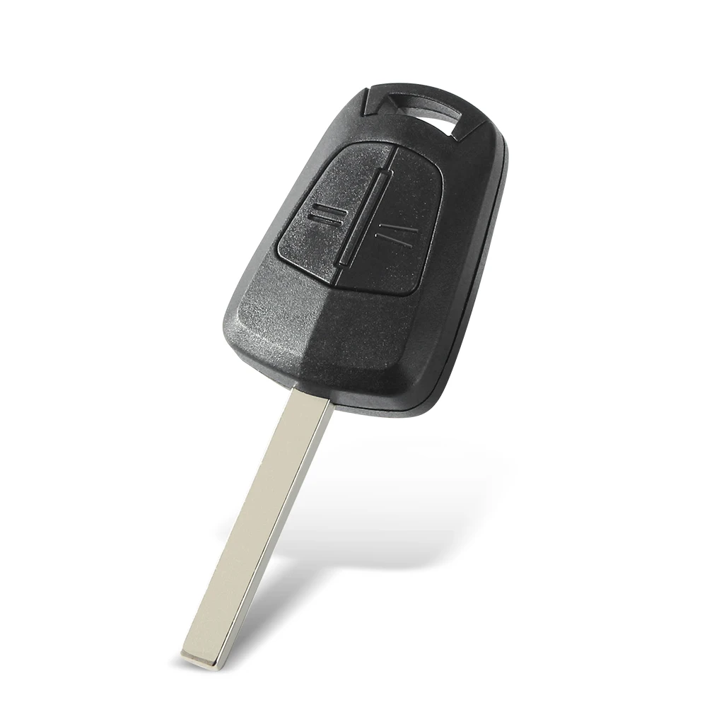 KEYYOU-carcasa de repuesto para llave de coche, 2 botones, Fob, para Opel Corsa, Astra H, Corsa D, Zafira B, Meriva