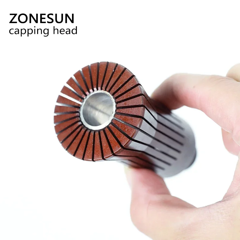 Укупорочная головка ZONESUN для машины для обжима колпачков для духов, укупорочная машина для металлических колпачков, укупорочная машина