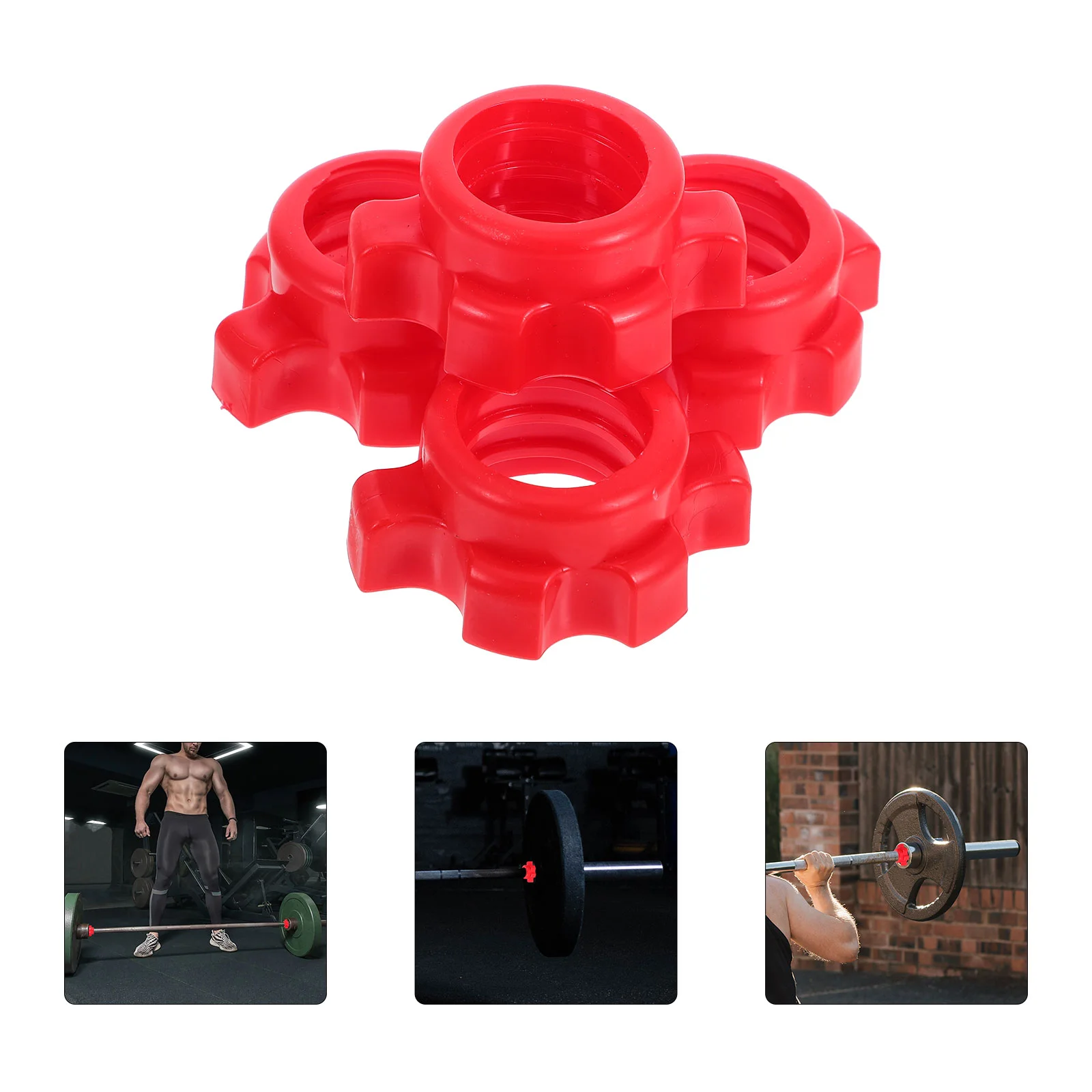 4 Pcs Dumbbell Bar Nut Barbell Fixing Accessories Home Gym Equipment Svrew Dumbells Fixation Fitness Screw Screws