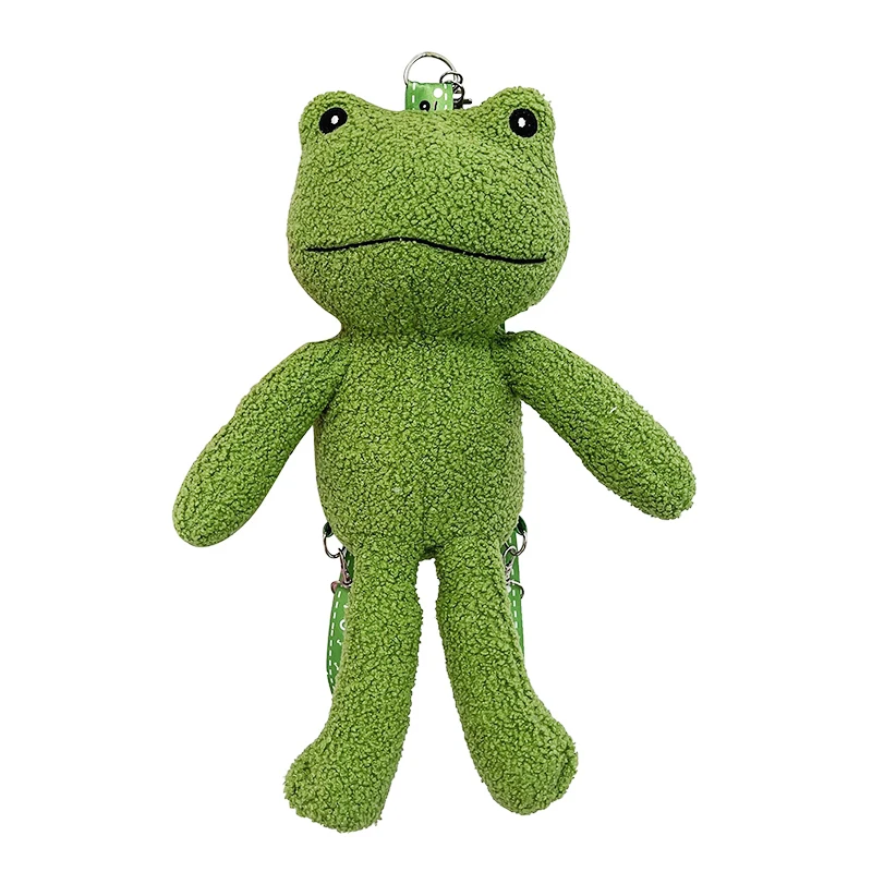 1Pcs Fun Cute Ugly Frog Doll Backpack Korean Version Of The Children\'s Shoulder Cross-body Bag Cartoon Animal  Plush Bag Gift