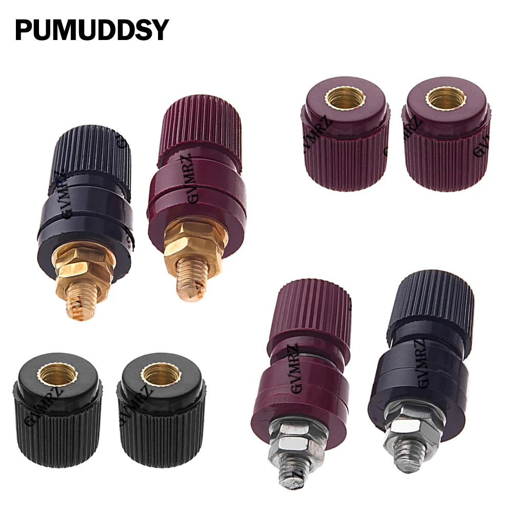 2PCS Power Supply Terminals MM Full 6333 Brass Terminal Blocks Copper Posts Welding Machine Inverter Post Connector M6 6333