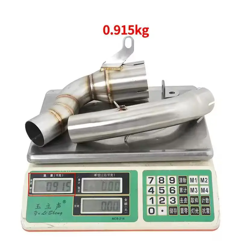 ل KTM DUKE200 DUKE 200 2020 2021 2022 2023 نظام عادم الدراجة النارية أنبوب الوصلة الأوسط 51 مللي متر الهروب موتو الفولاذ المقاوم للصدأ #4