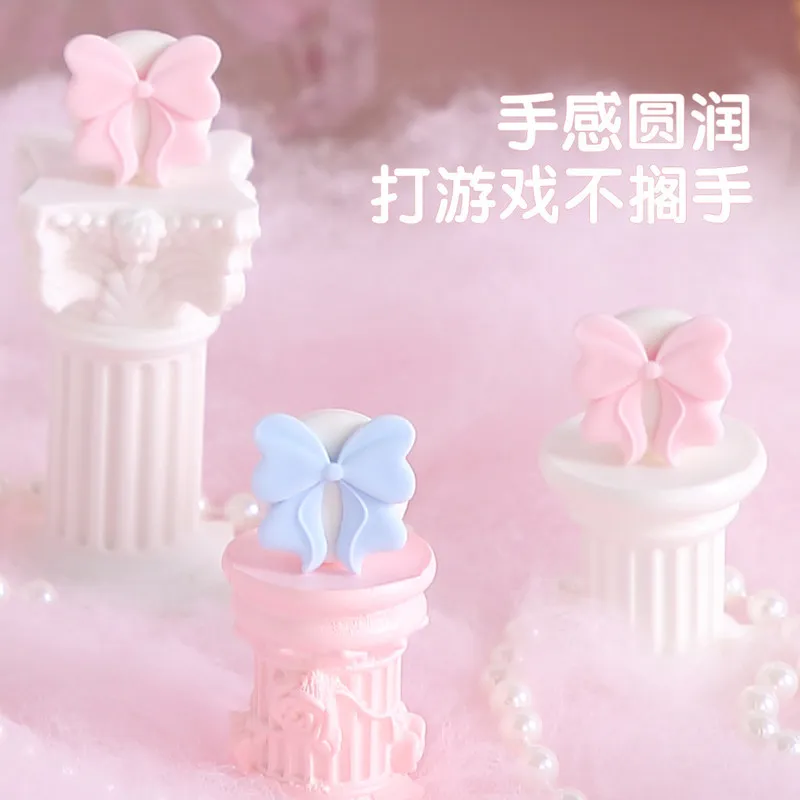 Cute Bow Thumb Grip Caps For Nintendo Switch 2 Soft Silicone Joystick Cover Protector Game Controller Accessories view 3