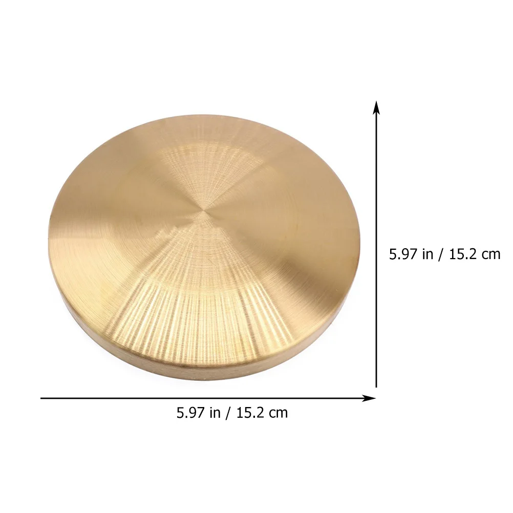 

Hand 12-Inch Durable Brass Drum For Festival Celebration Ergonomic Handle Clear Loud Sound Sturdy Practical Orff Opera Gong