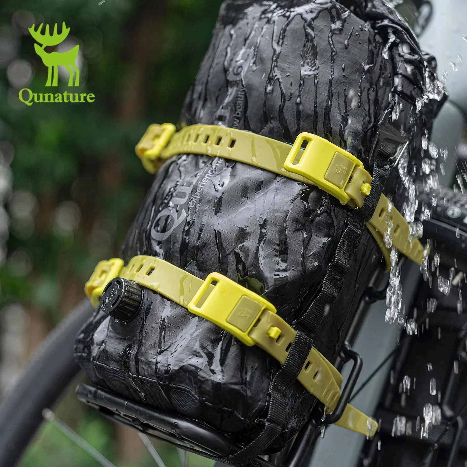 Qunature Bikepacking Dry Bag 12L Waterproof Compression Bag Lightweight with Straps for Road Mountain Bike Touring Travel