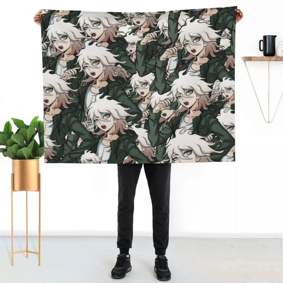 *nagito komaeda voice* hope Throw Blanket Decorative Beds Thermals For Travel Baby wednesday Hair Warm Blankets