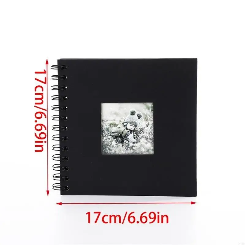 ألبوم صور للأطفال R66D مع تصميمات ورقية، ألبوم صور صغير الحجم، سجل قصاصات للأطفال #6