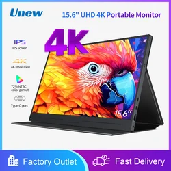 15,6 inch monitor IPS 4K FHD 3840x2160 uitgebreide displayondersteuning HDMI Type-C voor Xbox PS4/5 Office Work Game Mac-telefoon