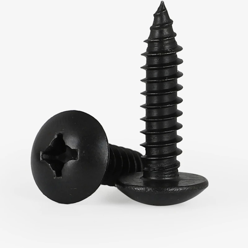 M3 M4 M5 M6 Black 304 Stainless Steel Cross Large Flat Head Self-tapping Wood Screw Round Head Large Umbrella Head Mushroom image 6