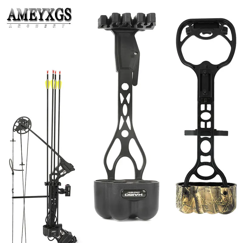 Archery Arrow Quiver Reinforced Nylon Can Hold 4pcs Arrow Portable Quick Release for Compound Bow Hunting Shooting Arrow Case