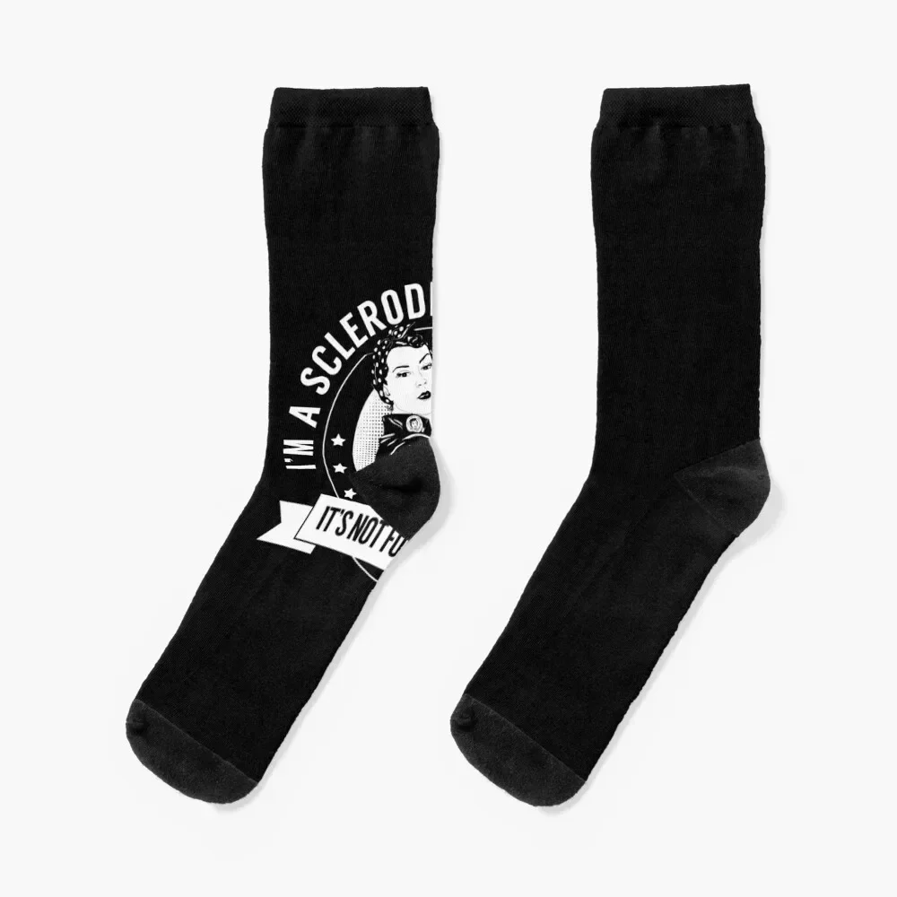 

Scleroderma Warrior Nftw Awareness Hoodie Socks gym Toe sports hockey ankle Girl'S Socks Men's