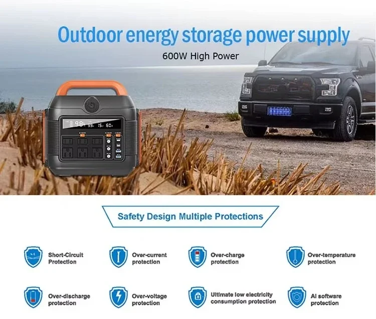 Solar Generator 110V 220V 200w 300w 500w 600w 1000w 2000w Outdoor Bank Portable Solar Lifepo4 Portable Power Station