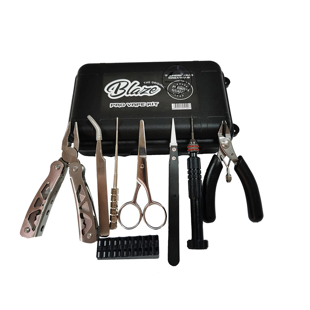 

Wolfcoolvape Built Tool Kit vape tool for rda rta rdta Screwdriver, Pliers, Scissors, Tweezers, Cutters, Coil Jig
