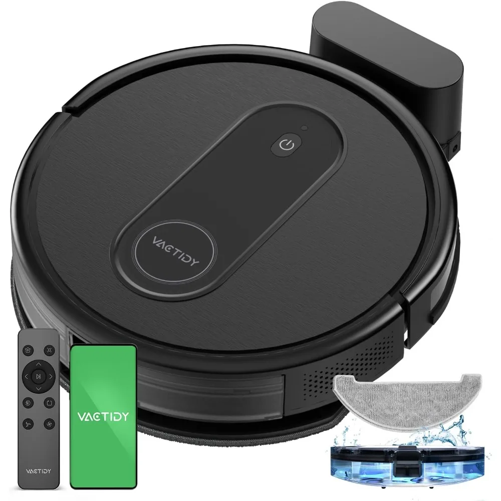 Robot Vacuum and Mop Combo, 2 in 1 Mopping Robot Vacuum Cleaner with Schedule, WiFi/App/Alexa/Siri Control