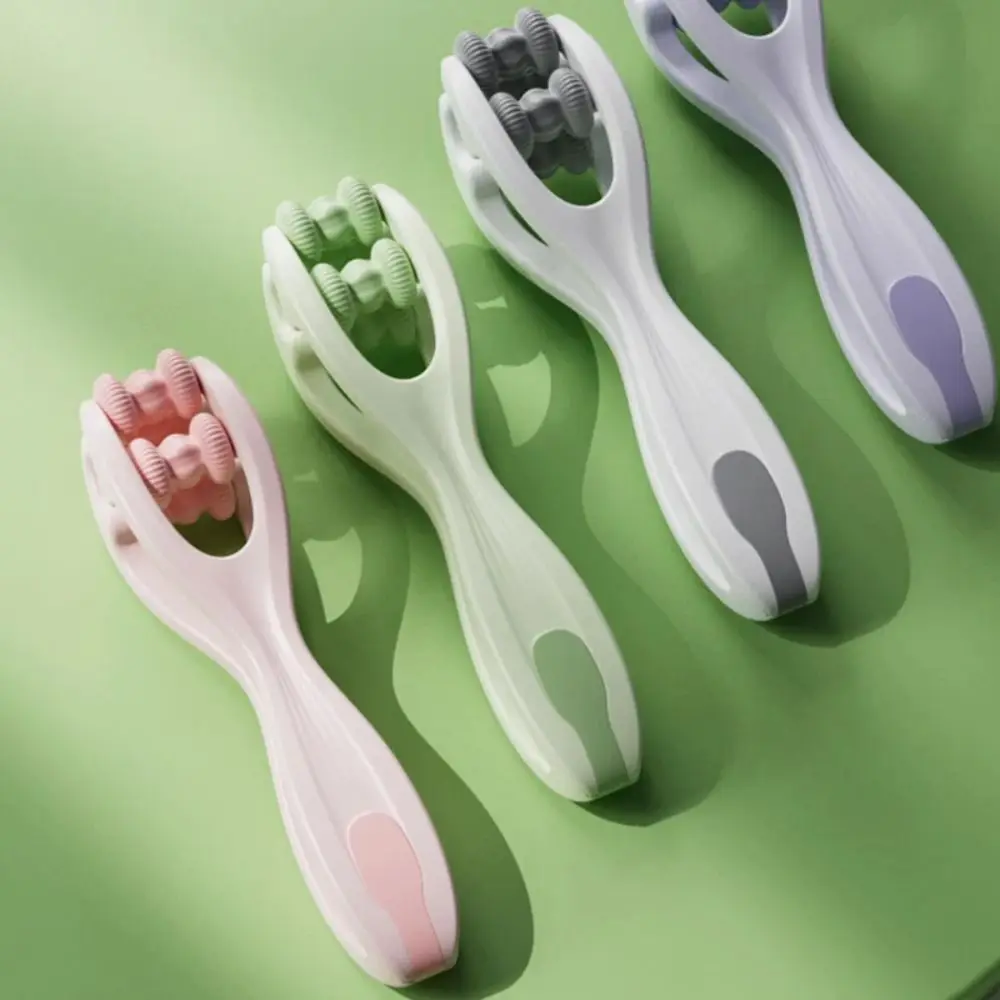 Practical Double Roller Hand Massager Handheld Plastic Health Care Product Massage Mouse Finger Massager