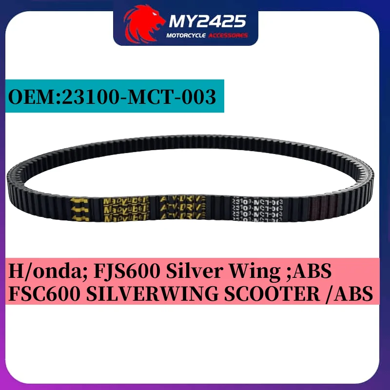 

Motorcycle Drive Belt 1259X28 For H/onda; FJS 600 FJS600 Silver Wing ABS FSC600 SILVERWING SCOOTER 23100-MCT-003