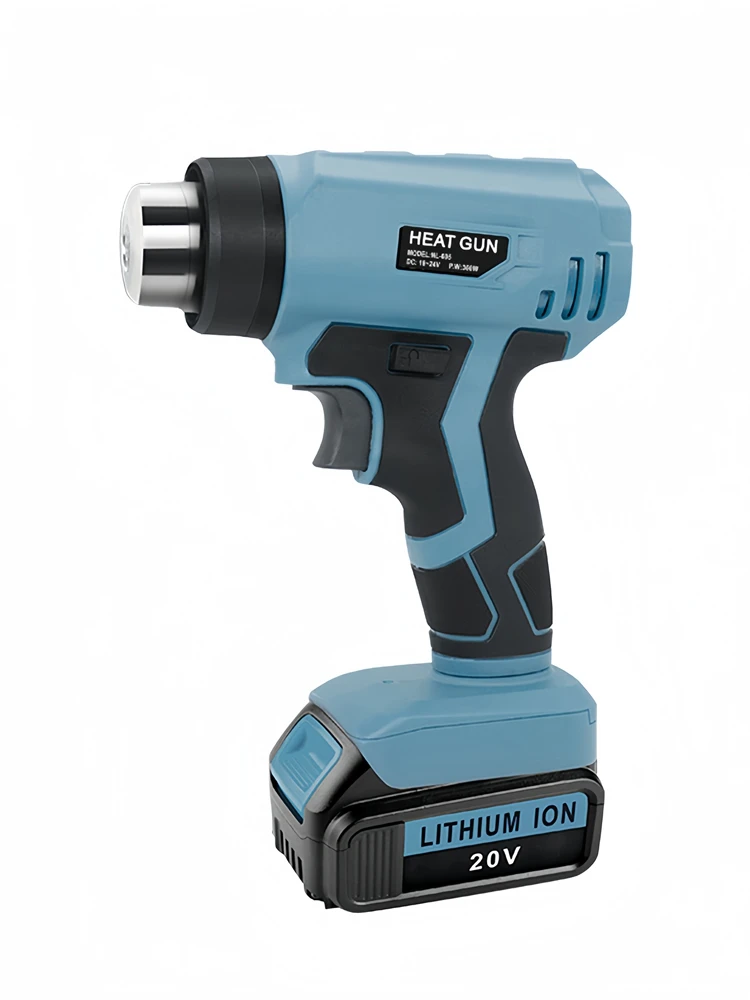 Pistola termica portatile pistola termica elettrica senza fili con 4 ugelli per batteria agli ioni di litio Makita/Dewalt/Milwaukee/Bosch/Black