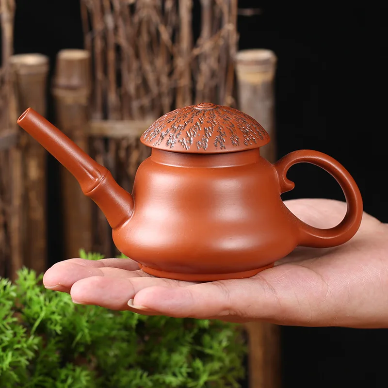 170ml Kung Fu Zisha Handgefertigte Teekanne Yixing Lila Ton Mini-Topf Kleiner Teekessel Reines Teegeschirr
