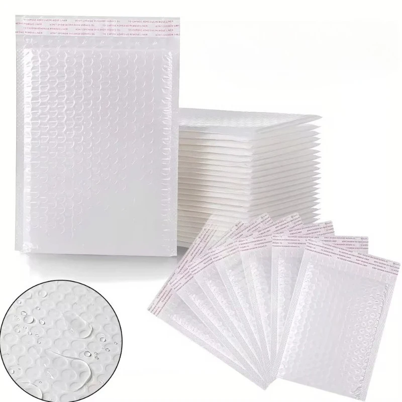 Multipurpose Self Sealing Bubble Envelopes White Padded Mailers for Office Documents Business Shipments and Store Packaging
