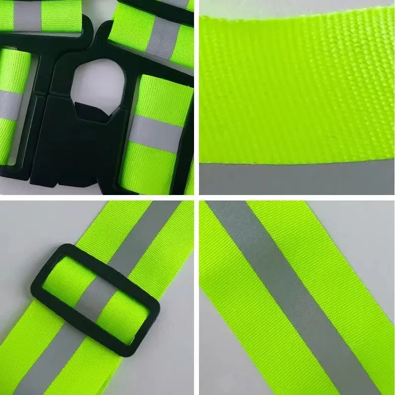 Outdoor Adjustable Safety Vests Night Walking Highlight Reflective Vest Lightweight Biking Safety Straps Running Jackets