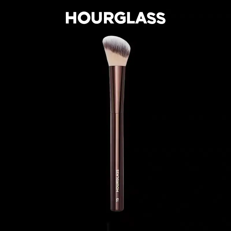 HORGLASS No. 15 pincel de blush líquido, pincel de contorno angular, pincel de pó solto, ferramentas de beleza profissionais