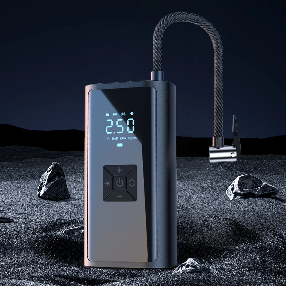150PSI Electric Tire Pump with LED Light Portable Car Inflator Pump LCD Display Car Tire Inflator for Car Tires