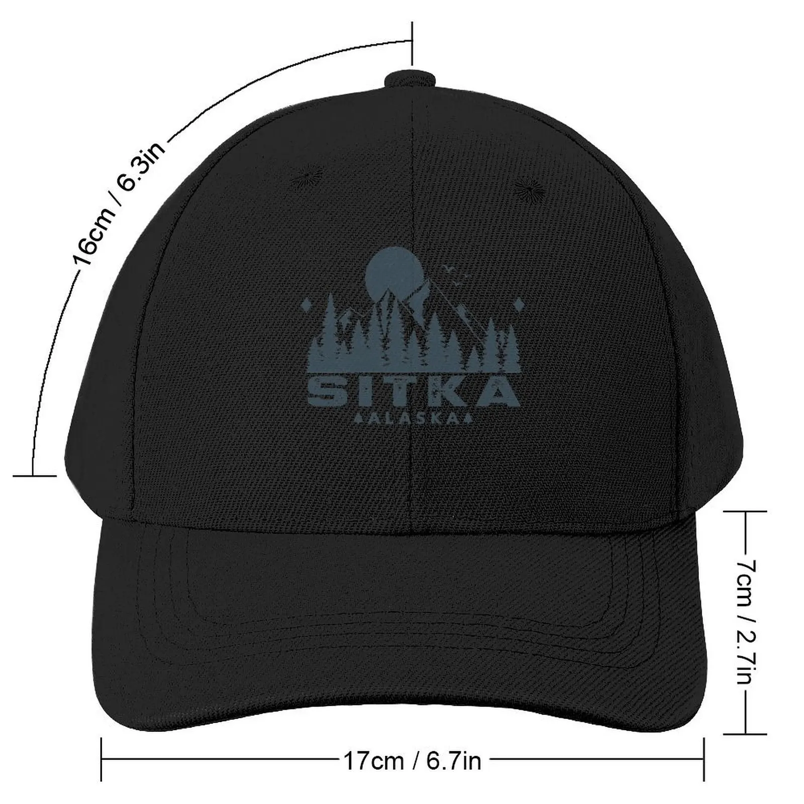 Sitka Alaska Mountain View Baseball Cap Fishing cap Vintage Hip Hop Hat Luxury Brand Men's Women's