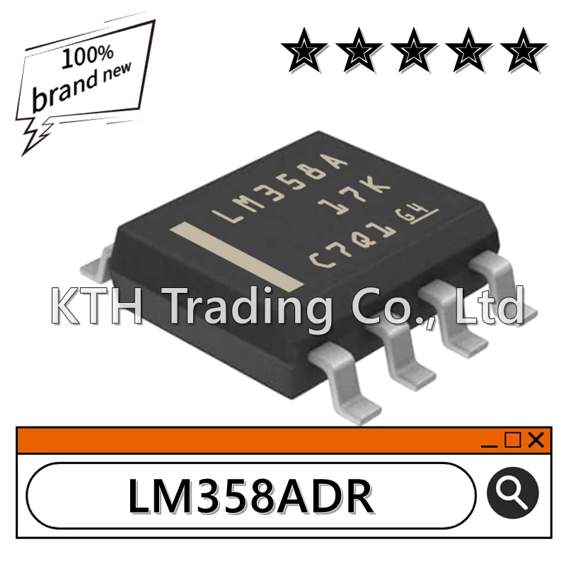 10Pcs/Lot Orginal New LM358ADR LM358A LM358AD SOIC8 Operational amplifier chip Electronic components integrated circuit IC