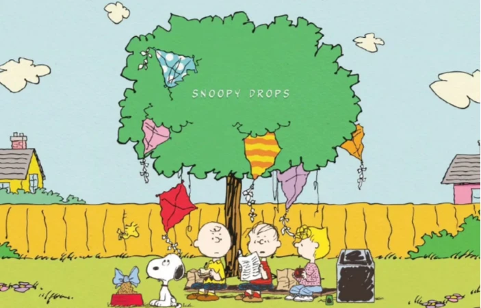 Snoopy 5D Full Round Drill Diamond Painting Kit, Peanuts Group Characters Cartoon DIY Mosaic Wall Decor