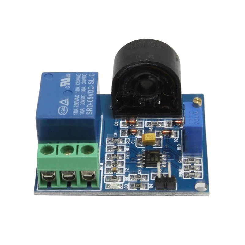 5A overcurrent protection sensor module AC current sensor 12V relay for arduino