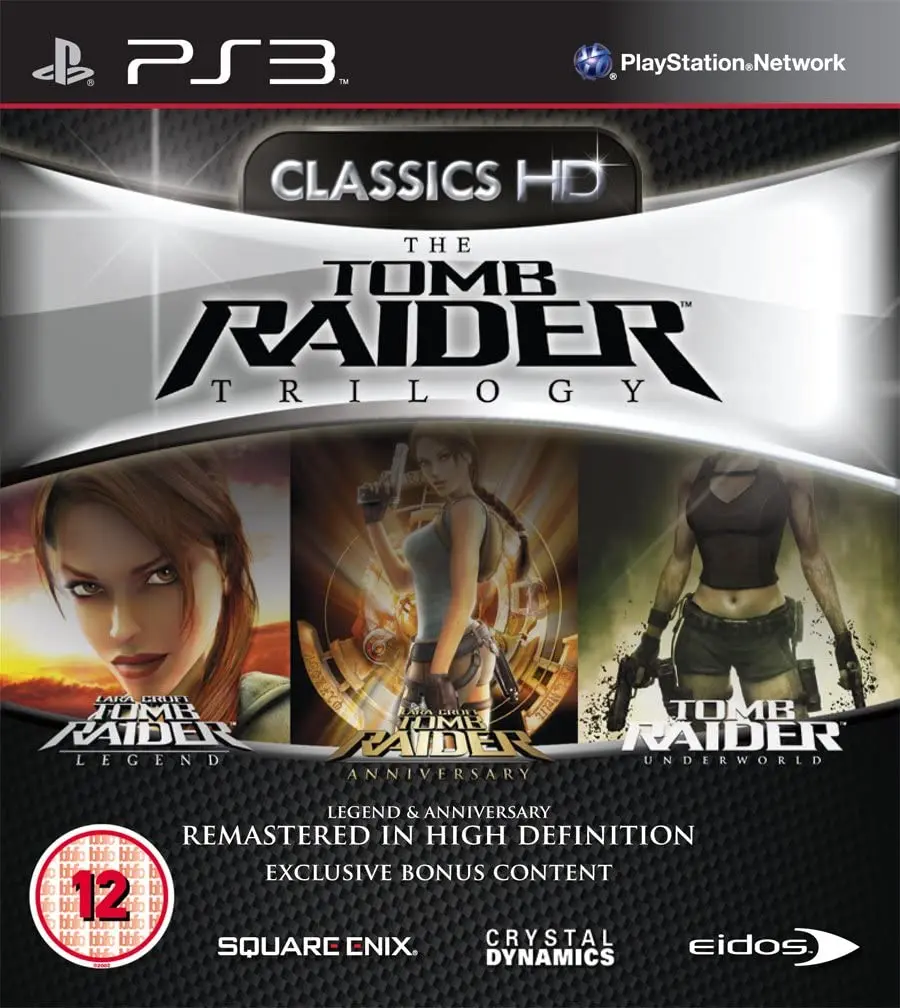 Tomb Raider Trilogy PS3 For Playstation 3 Disk Version Video Game control Gaming station Console Gamepad command Gameplay super