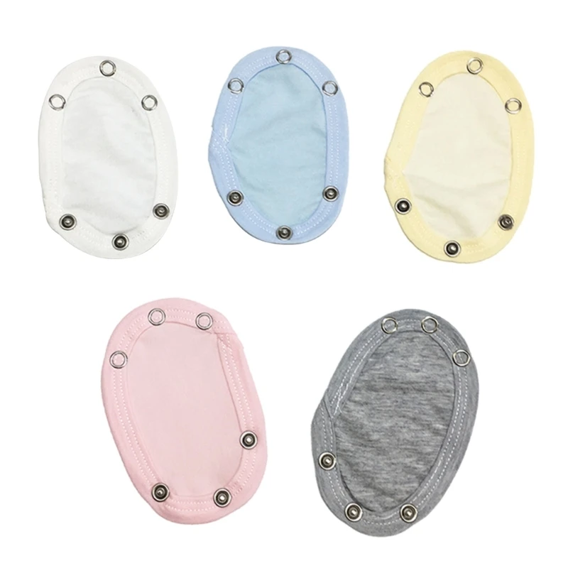 

5PCS Baby Jumpsuit Diaper Infant Romper Length Extender Newborn Bodysuit Button Extended Diaper for Triangle Crotch