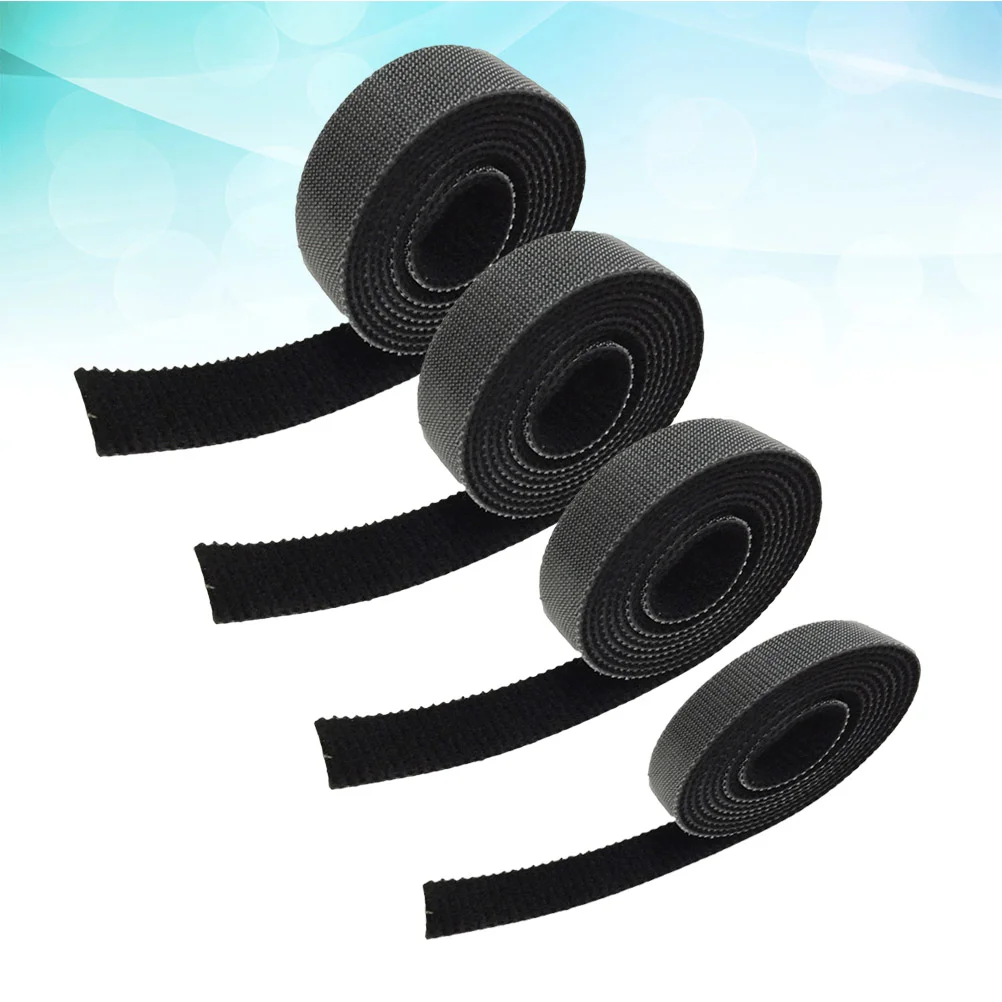 4 Pcs Reusable Cable Ties Management Strap Chords Straps Nylon Fastening Tapes