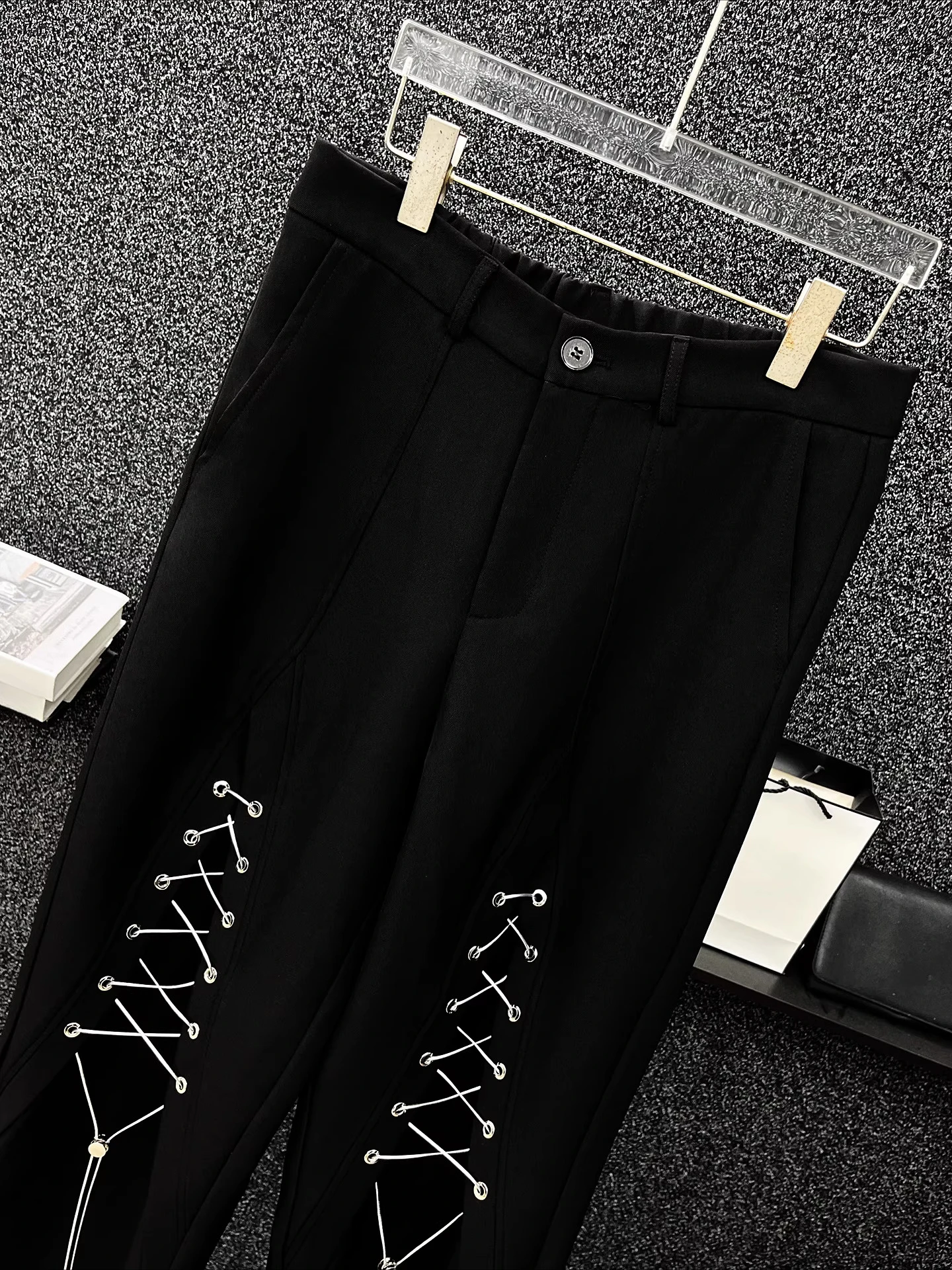 High-end Handsome Chic Trousers Men's 2025 Spring Autumn New Fashion Loose Comfort Straight Pants Male Trendy Wide-leg Trousers