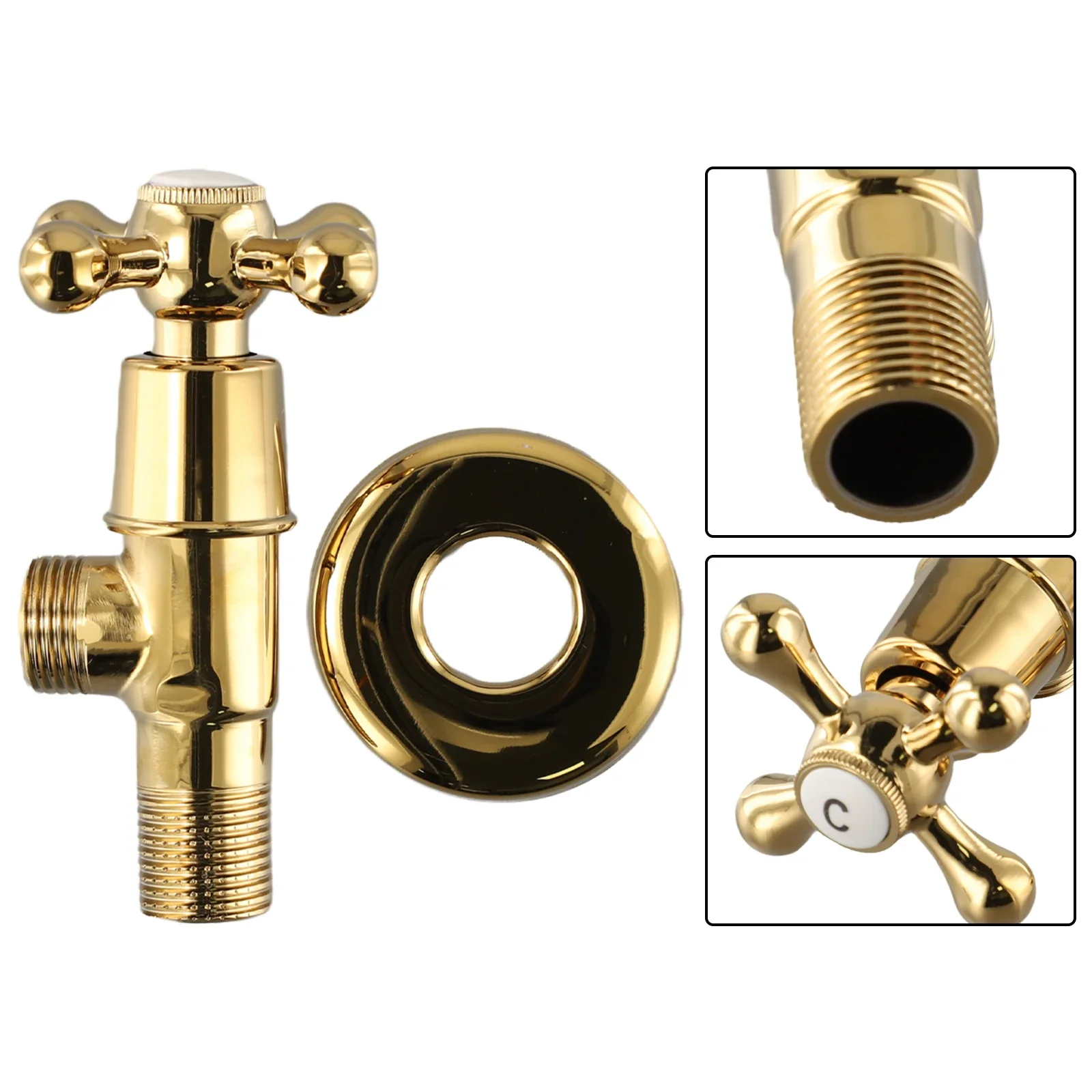 Home Plumbing Brass Angle Valve for Toilet Water Control with Rust Resistant and Oxidation Resistant Construction