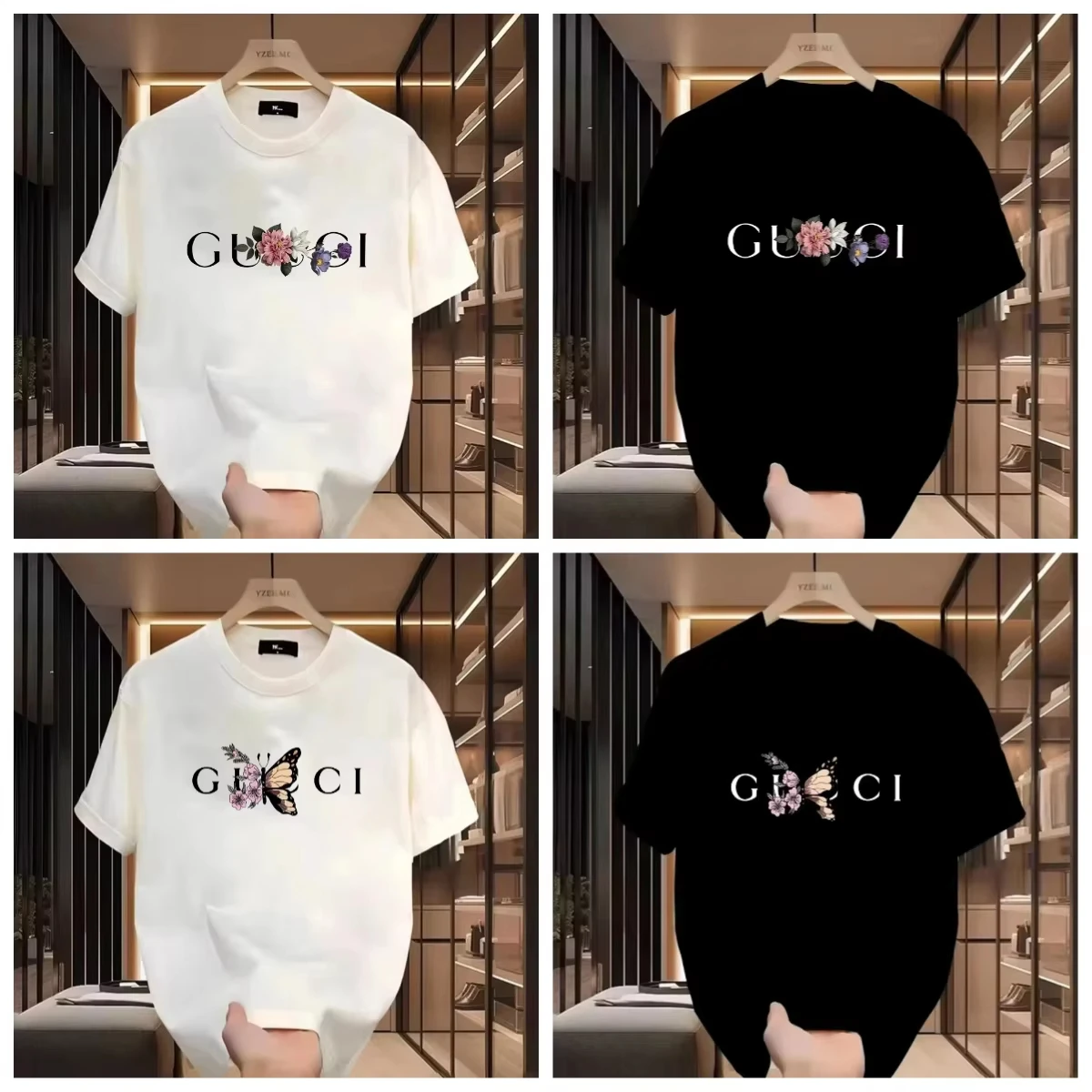 The Latest Summer Men's and Women's Printed T-shirt Pure Harajuku Design Classic Breathable Round Neck T-shirt