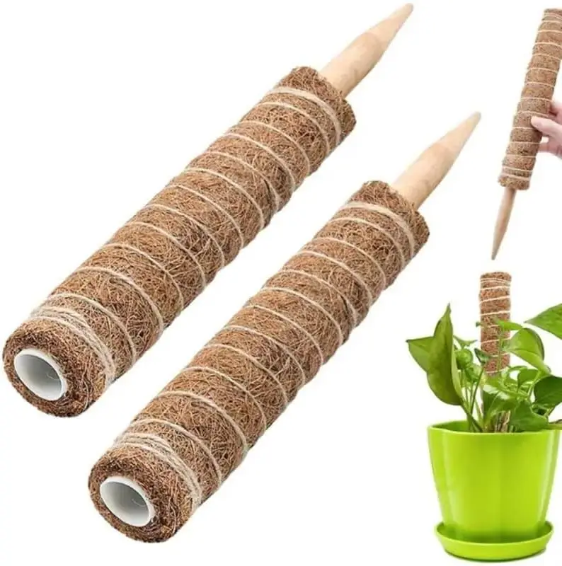 1pc Moss Pole,2ร28 Inch Bendable Moss Pole Monstera Plant Support,Moss Ploes for Climbing Plants,Moss Pole for Plants Indoor,Gar