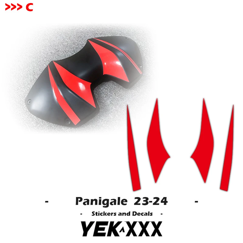 Pegatinas de carcasa de carenado para motocicleta, calcomanías de líneas personalizadas, nuevo tanque de combustible 23-24 para Ducati Panigale V4 V4S 2023-2024