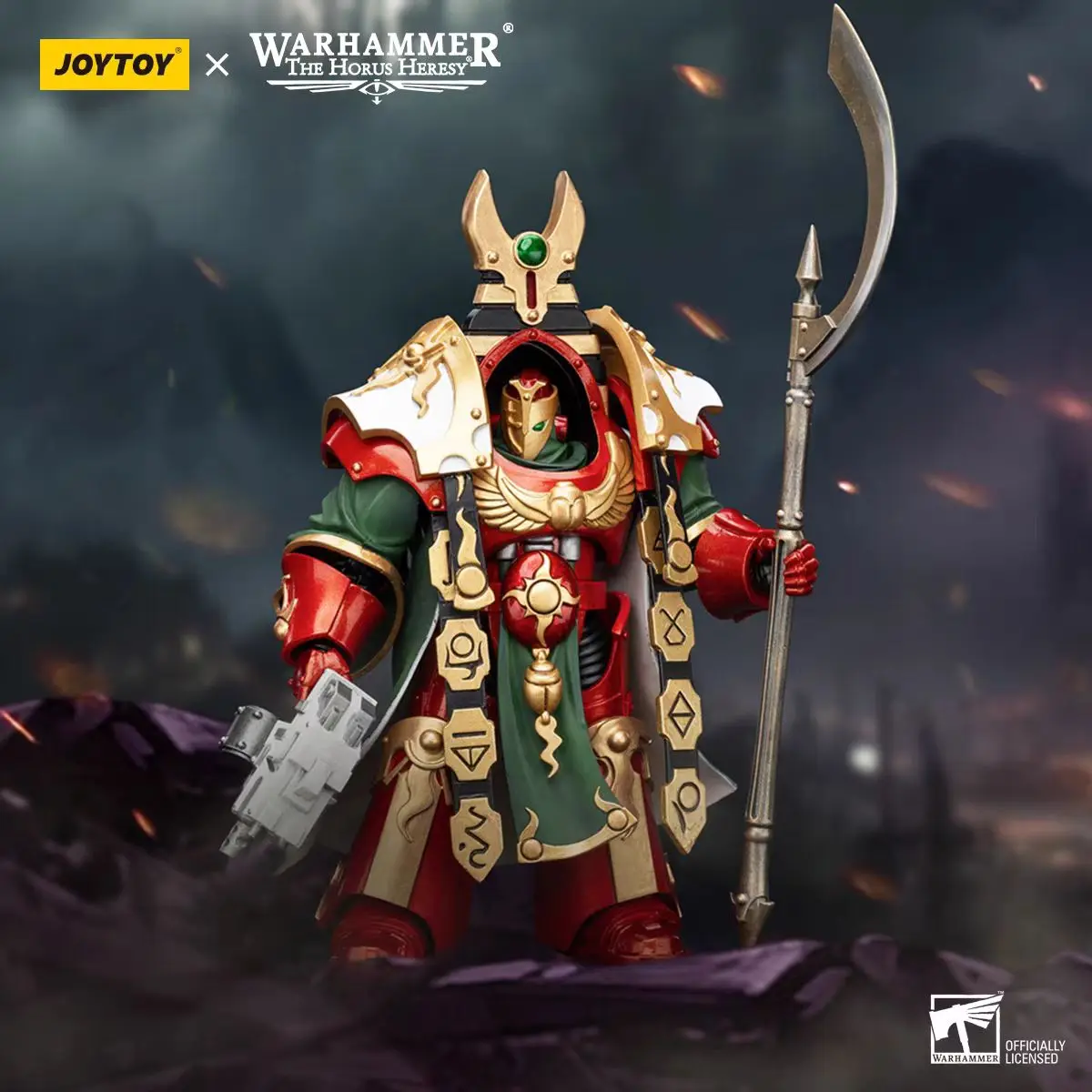 In Stock JOYTOY  WarHammer 30K 1/18 Action Figure Thousand Sons Legion Praetorian in Cataphractii Terminator Armour