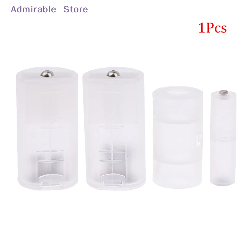 [W]1Pcs AAA to AA/AA to C/D Battery Combination Adaptor Case Storage Box Converter